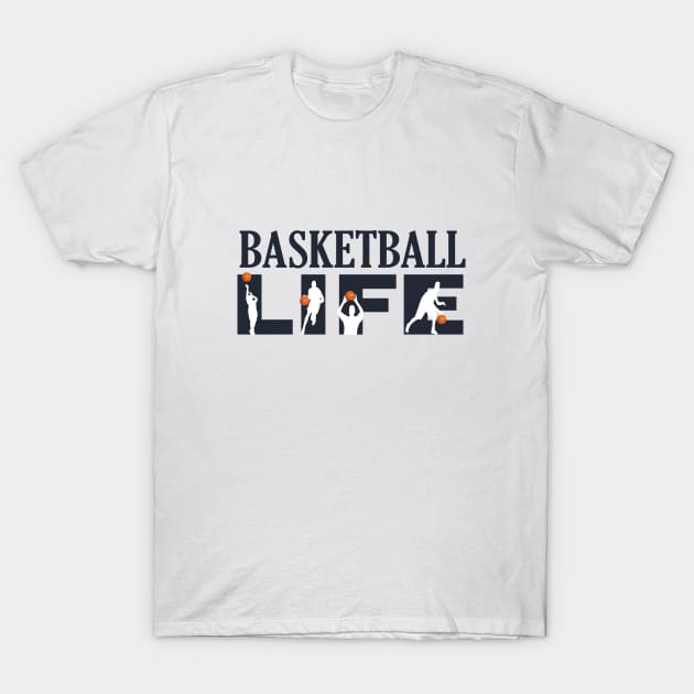 baskateball life T-Shirt by omitay